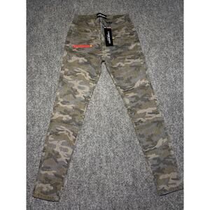 Etienne Marcel Camo Skinny Jeans Women’s Size 27 Zip Pocket Stretch Pants NWT